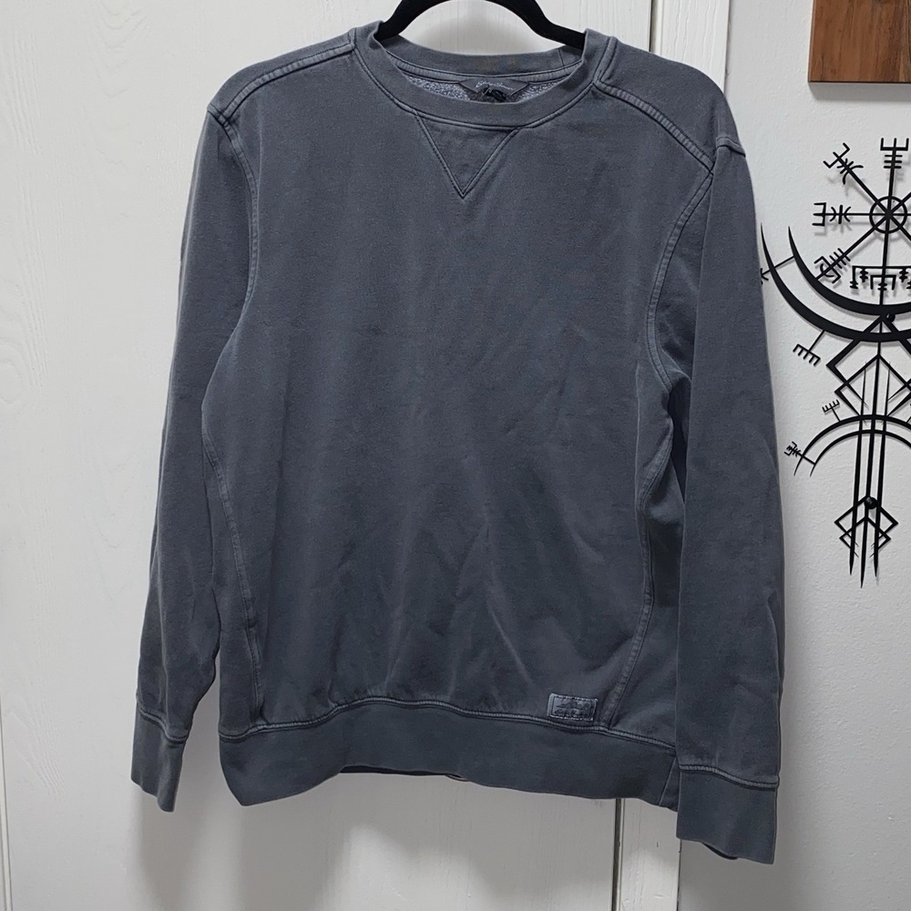 Men's Eddie‎ Bauer Crewneck Gray Sweatshirt Medium Comfy